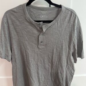 Vince Light Gray Short Sleeve Men's Tee